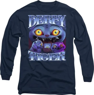 Produktbild von K-Pop Demon Hunters - T-Shirt für Herren/Damen Uni, Langärmlig TV20417 (XL) (Marine)