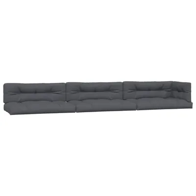 Image de vidaXL Coussin pour palette 7 pcs. tissu anthracite