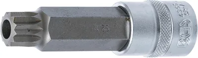 Produktbild von BGS 4365 Bit-Einsatz 12,5 (1/2), Innenvielzahn, 100 mm, mit Bohrung,  M18