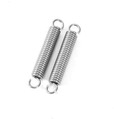 Zugfeder 30 mm mit Haken, 20 St., Edelstahl, 0,8x5 mm