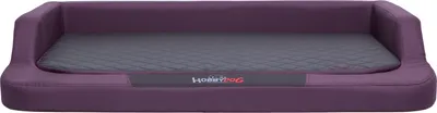 Produktbild von Hundekissen Hundebett Hundekorb Hundesofa Orthopädisch für Haustier Hunde Waschbar - Medico Standard - 120 x 80 x 19 cm [Größe: XXL] - Violett mit Schwarz