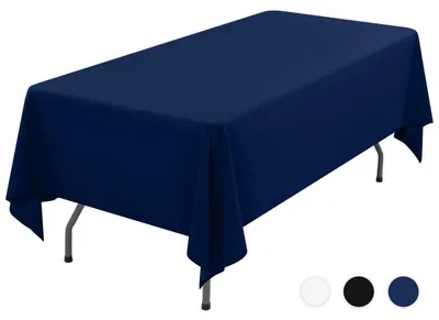 Zdjęcie produktu dla Obrus prostokątny, 153x320 cm, kolor granatowy, poliester, można prać