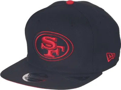 Produktbild von New Era NFL San Francsico 49ers Black Base Black Red 9Fifty OF Snapback Cap  One-Size