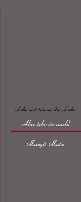 Produktbild von Lebe und träume die Liebe