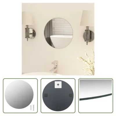 Produktbild von The Living Store Rahmenloser Spiegel Rund 30 cm Glas