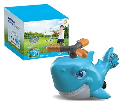 Produktbild von Haifisch Wasserspielzeug Kinder Rasensprenger, Gartenspielzeug, Rotierender Sprinkler, Sommer Geschenk, Rotierendes Sprinkler Spielset