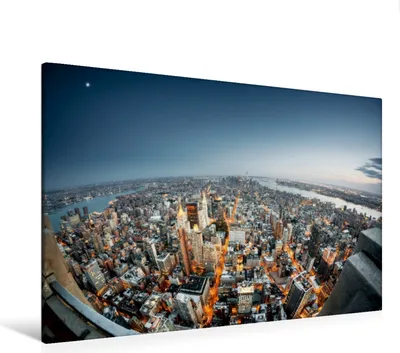 Produktbild von Calvendo  Textil-Leinwand 120 cm x 80 cm quer New York City bei Nacht, Gann - www.magann.de Markus; 7412674