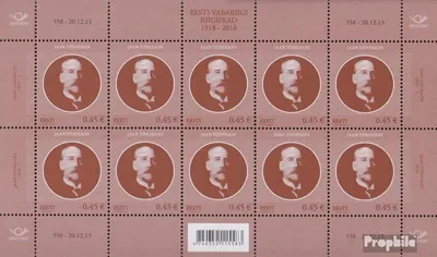 Produktbild von Briefmarken Estland 2013 Mi 781Klb Kleinbogen (kompl.Ausg.) postfrisch Tönisson