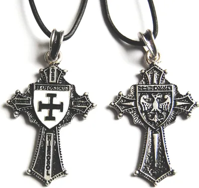 Produktbild von Anhänger Teutonia-Kreuz, versilbert