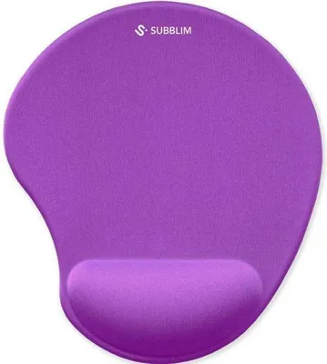 Obrázok produktu pre SUBBLIM SUBMP-04E052, Purpurová, Jednofarebné, Polyuretán, Podložka pod zápästie, Protisklzové nožičky