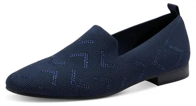 Immagine prodotto di Ciabatte da donna MARCO TOZZI con tacco a blocco, punta arrotondata, colore blu (navy), taglia 36 EU