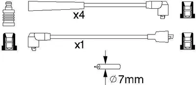 Produktbild von Bosch Zündleitungssatz  0 986 356 841