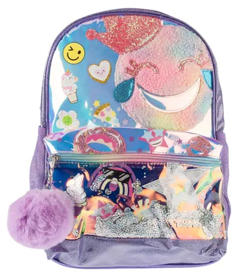 Produktbild von Skechers Unicorn Face Backpack SKTT8577-PRMT, Rucksack, für Mädchen, Mehrfarbig, Größe: One size