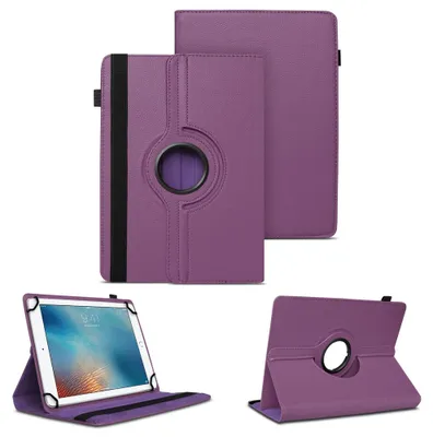 Produktbild von Tablet Hülle für Apple iPad 2025 Schutzhülle Tasche Case Cover 360 Grad DrehbarFarben:Lila