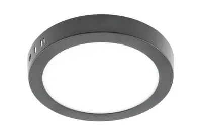 Image de GTV lighting - Luminaire à LED ORIS PLUS, downlight, 24W, noir, 4000K, 2000lm, AC220-240V, montage en surface, IP20, 120