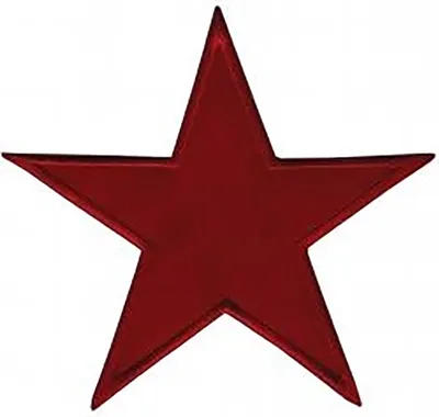 Produktbild von Stern - Aufnäher Rot, ca. 9,5 cm