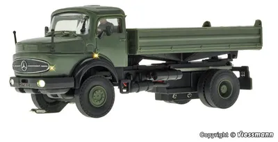 Produktbild von Viessmann 8161 - H0 MB Rundhauber 2-achs mit Kipp-Pritsche, Militär, Basis, Funktionsmodell - Neu