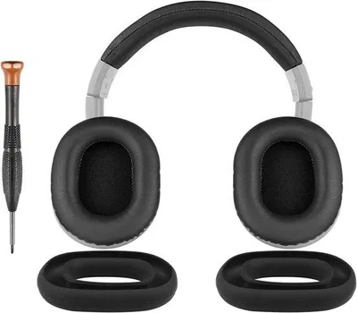 Productafbeelding van Vervangingskit voor Audio Technica ATH M40 en M40X Hoofdtelefoon met Oorkussens, Hoofdbandbedekking en Siliconen Oorkussenhoezen voor Comfort en Ondersteuning