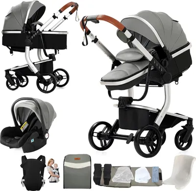 Image de Poussette compacte, légère et pliable, X518-GRIS