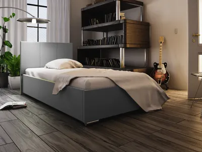 Obrázek produktu pro Jednolůžková postel 90x200 FLEK 6 - šedá