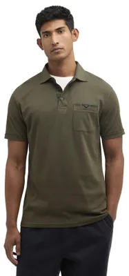 Produktbild von Dunkelgrünes Polo Barbour kurze Ärmel 3 Knöpfe