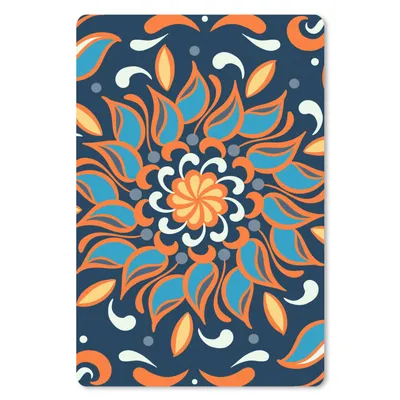 Produktbild von MuchoWow® Mauspad Mousepad Sonnenblume - Blätter - Muster - Abstrakt 18x27 cm - Mousepads - Maus Mat - Pad - Mausunterlage
