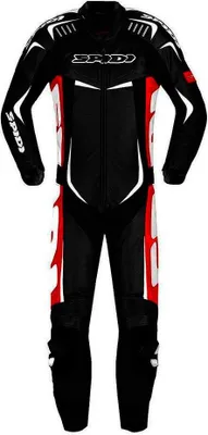 Obrázek produktu pro Spidi Track Wind Pro 1-dílná kožená motocyklová kombinéza, černá/bílá/červená, 50