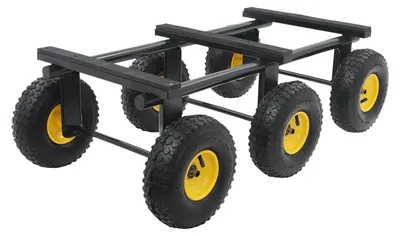 Produktbild von Schwerlastmöbelroller, 1200 lbs Tragfähigkeit, aufblasbare Reifen, schwarz