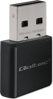 Produktbild von Qoltec Kabelloser ultraschneller NANO WiFi Mini Adapter | Standard N | USB 2.0 | 300 Mbit/s