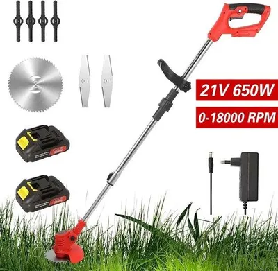 Obrázek produktu pro Akumulátorová sekačka na trávu 21 V, 650 W, nerezová, černá a oranžová