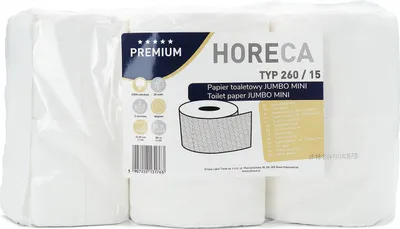 Productafbeelding van Toiletpapier, 3-laags, cellulose, voor de horeca, 28 meter per rol, 12 stuks per pak