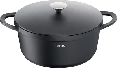 Productafbeelding van Tefal Trattoria pan met gietijzeren deksel, 28 cm, 6,67 liter, aluminium gietijzer