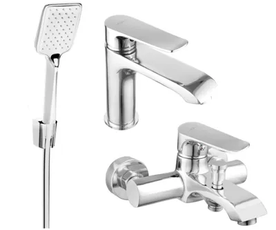 Zdjęcie produktu dla Mexen Pecos R62 zestaw wannowy, chrom - 72703R62-00