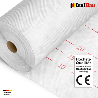 Unterspannbahn Dach 100g/m² Unterdeckbahn 75m² Rolle 1,5 x 50m Dachfolie SPB 100
