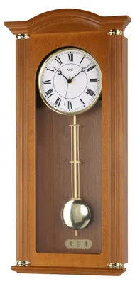Produktbild von AMS Funk-Pendeluhr 5014-, Massivholz, Westminster, römische Ziffern