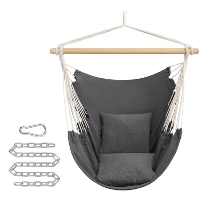 Produktbild von SONGMICS Hängesessel, Hängestuhl, mit 2 Kissen, Metallkette, bis 150 kg belastbar