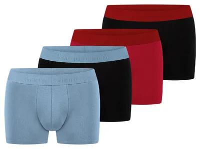 Produktbild von Bruno Banani 4er Pack Flowing Retro Short / Pant Enganliegende Comfort Fit Qualität, Gedoppelter Frontbereich, Hautsympathisch und Saugfähig