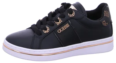 Produktbild von Guess Stew Sneaker mit seitlichem Logo in Schwarz für Damen – Größe 5 UK – 38 EU – 7,5 US / Schwarz