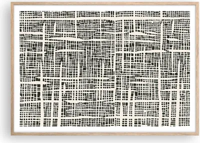 Produktbild von Gerahmtes Poster - Rahmen in heller Eiche - Textur Muster Stück - 100x70 cm - Wand Bild - Wanddeko - Wandbilder - Kunstposter - Wandposter - Bilderrahmen - Bilder - Kunstdruck - P2NAA100x70-4926