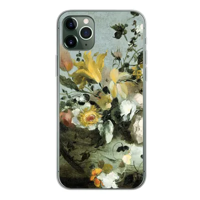 Produktbild von MuchoWow® Handyhülle Schutzhülle Hülle für iPhone 11 Pro Max Blumen - Alte Meister - Barock Silikon Softcase Handy Hülle - Schutz