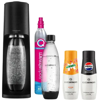 Produktbild von Sodastream Terra Wassersprudler + 2 Flaschen + Pepsi Max + Mirinda