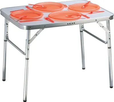 Produktbild von Campingtisch klappbar mit Tragegriff Alu L75xB55xH60cm