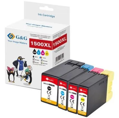 Obrázok produktu pre G&G 16889 G&G XL-Druckerpatronen 4er Set Canon PGI-1500XL BK/C/M/Y