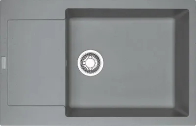 Produktbild von Franke Maris - Fragranit Spülbecken MRG 611-78 BB, 780x500 mm, steingrau 114.0363.221