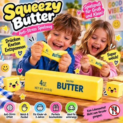 Produktbild von Squeezy Butter Anti-Stress Spielzeug - Weiches Quetschspielzeug ab 3 Jahren