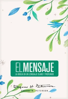 Produktbild von Biblia El Mensaje (Tapa Dura, Verde Floral)