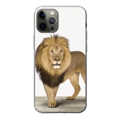 Produktbild von MuchoWow® Handyhülle Schutzhülle Hülle für iPhone 13 Pro Jungen - Löwe - Tiere - Kinder - Mädchen Silikon Softcase Handy Hülle - Handy-Tasche