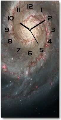 Produktbild von Wanduhr aus Glas – 30x60 cm - Glasbild - Glasuhr - Gehärtetes Glas -Nebel