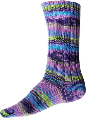 Produktbild von Online Garne Sockenwolle 8-fädig Supersocke # 339 Active Color | Dicke Strumpfwolle mit Farbverlauf zum Stricken und Häkeln | Sockengarn 8-fach, trocknergeeignet 2851