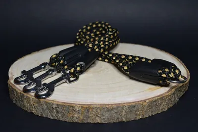 Immagine prodotto di Guinzaglio per cani Palkar 40 cm x 8 mm nero-beige